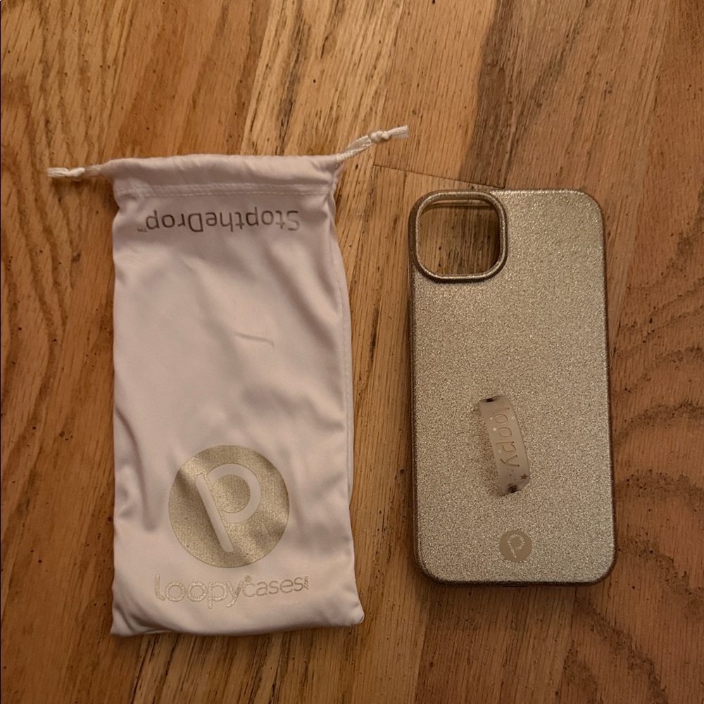 Loopy Case - gold sparkle